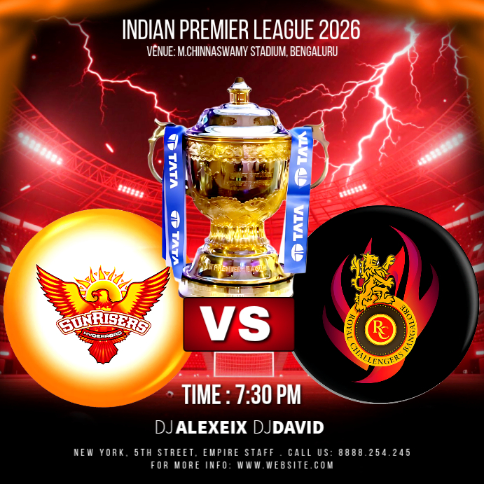 Indian Premier League Match Template | PosterMyWall