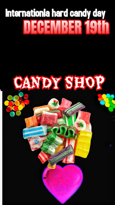 Black Maximalist International Hard Candy Crush Day Instagram Story Instagram-verhaal template