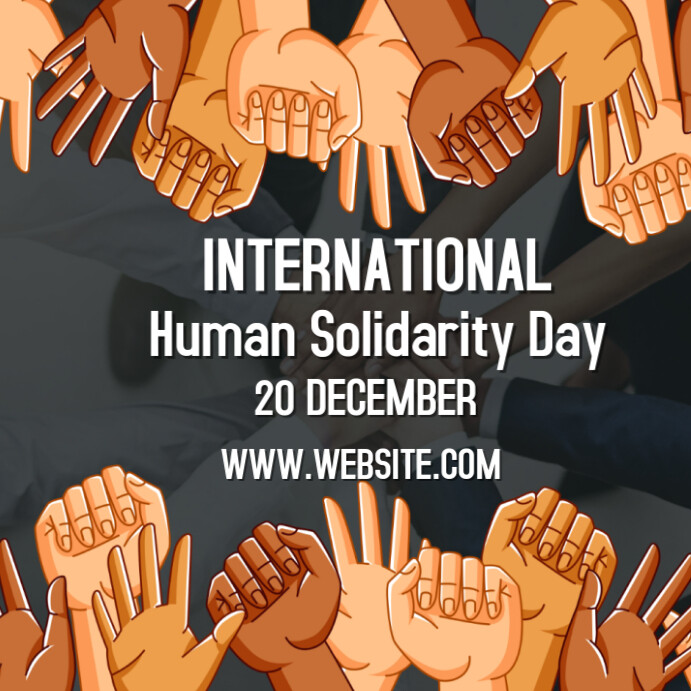 Black Maximalist International Human Solidarity Day Design Instagram ...