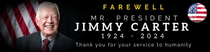 Jimmy Carter  Google Classroom Banner template