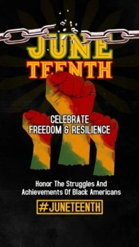 Maximalist Juneteenth Instagram Story Instagram-Story template