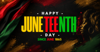 Black Juneteenth Celebration delt Facebook-billede Template