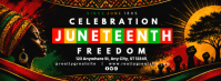 Black Maximalist Juneteenth Celebration Facebook Cover Photo template