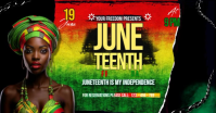 Nero Juneteenth Celebration Facebook Gedeelde Prent Template