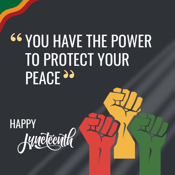 Copy of Black Maximalist Juneteenth Instagram Post | PosterMyWall