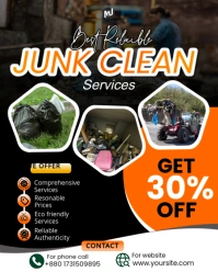 Black Maximalist Junk Clean Instagram Portrait template