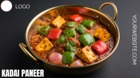 Black Maximalist Kadai Paneer Digital Display (16:9) template