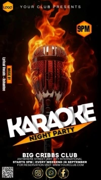 Black Maximalist Karaoke Night  Instagram Sto Indaba yaku-Instagram template