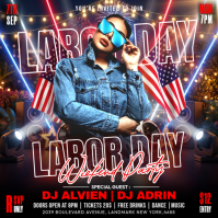 Sort Labor Day Weekend Party Instagram Plasing Template