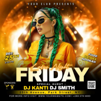 Black Ladies Night Event Instagram-Beitrag Template