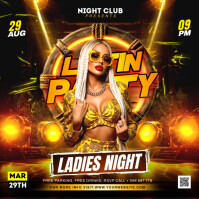Black Maximalist Latin Party Poster Flyer Instagram Post template