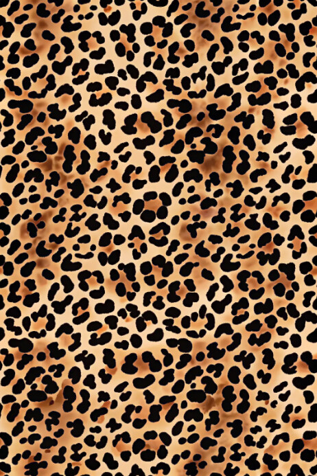 Black Maximalist Leopard Print Pattern Poster 海报 template