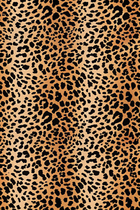 Black Maximalist Leopard Print Pattern Poster template