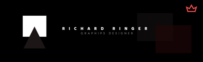Black Maximalist Linkedin Banner Design Linkedin Career Cover Photo template