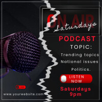 Black Maximalist Live Podcast Instagram Post template