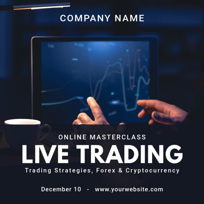 Copy of Black Maximalist Live Trading Instagram Post | PosterMyWall
