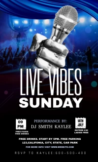 Black Maximalist Live Vibes Sunday Music Conc template
