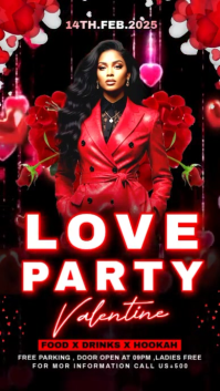 Black Maximalist Love Night Party Instagram Story template