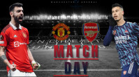 Black Maximalist Manchester United Vs Arsenal Digital Display (16:9) template
