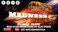 Black Maximalist March Madness  Youtube Thumbnail YouTube-Miniaturansicht template