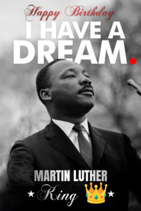 Black Maximalist Martin Luther King Birthday Design  Pinterest Graphic template