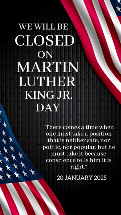 Black Maximalist Martin Luther King Jr Day Instagram Story Template ...