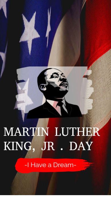 Black Maximalist Martin Luther King Jr. Day Instagram Story Template ...