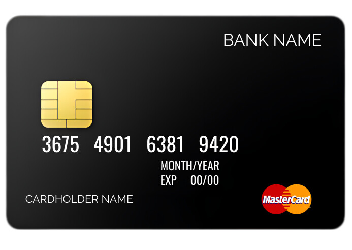 Black Maximalist Master card Postcard Template | PosterMyWall