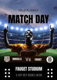 Black Maximalist Match Day  A6 template