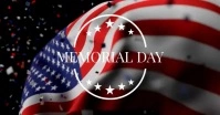 Black Maximalist Memorial Day  Facebook Event Cover template