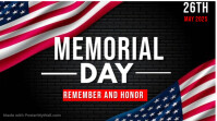 Black Maximalist Memorial Day Twitter Post template