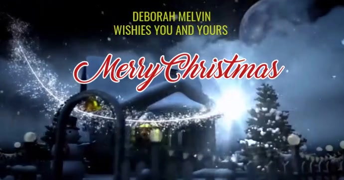 Copy of Black Maximalist Merry Christmas And Happy New Year Facebook ...