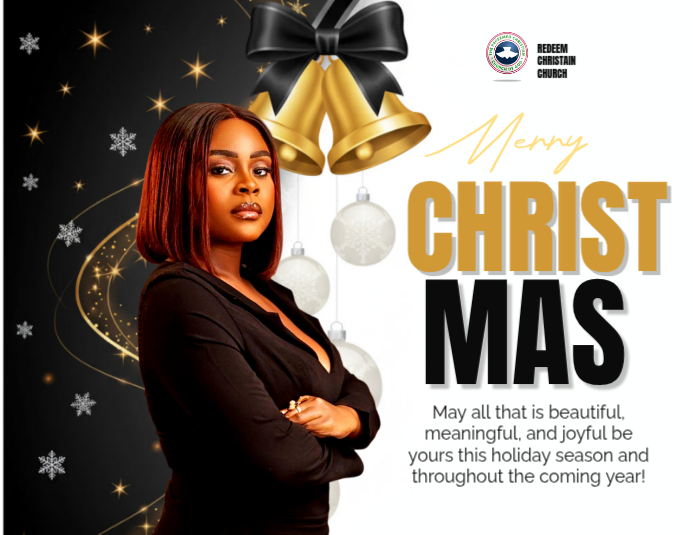 Black Maximalist Merry Christmas Flyer (us Letter) Template | PosterMyWall