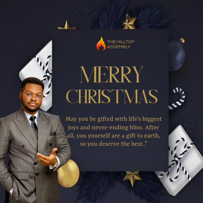 Copy of Black Maximalist Merry Christmas Instagram Post | PosterMyWall