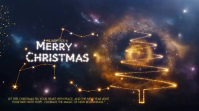 Black Maximalist Merry Christmas Online Video Greeting Card Design Digital Display (16:9) template