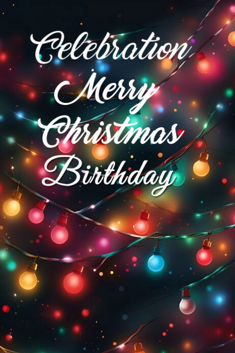 Copy of Black Maximalist Merry Christmas Poster | PosterMyWall