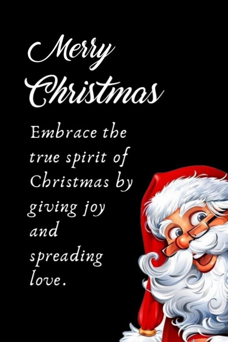 Black Maximalist Merry Christmas Poster Template | PosterMyWall
