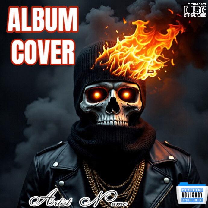 Black Maximalist Mixtape Album Cover Template | PosterMyWall