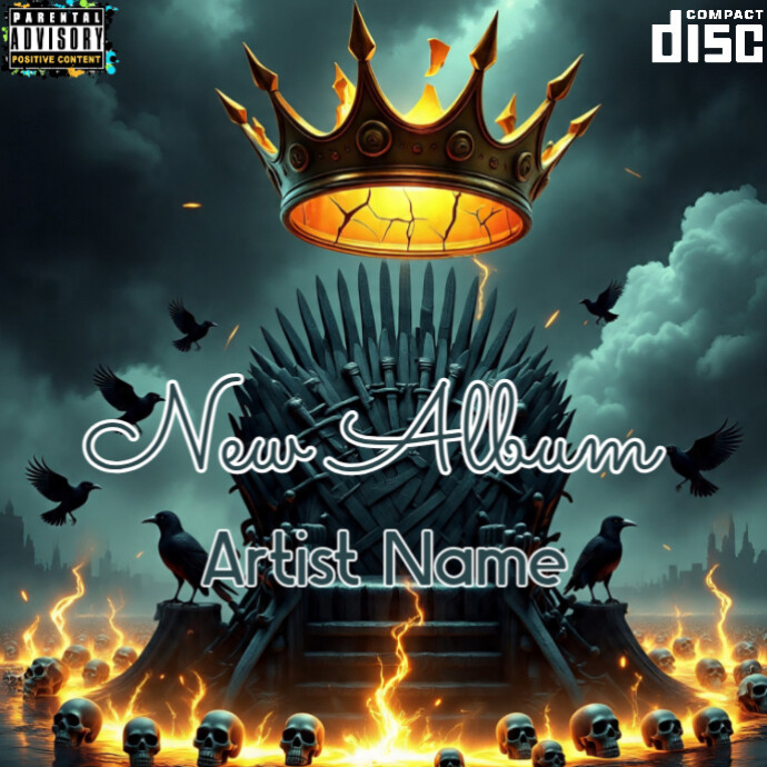 Black Maximalist Mixtape Album Cover Template | PosterMyWall