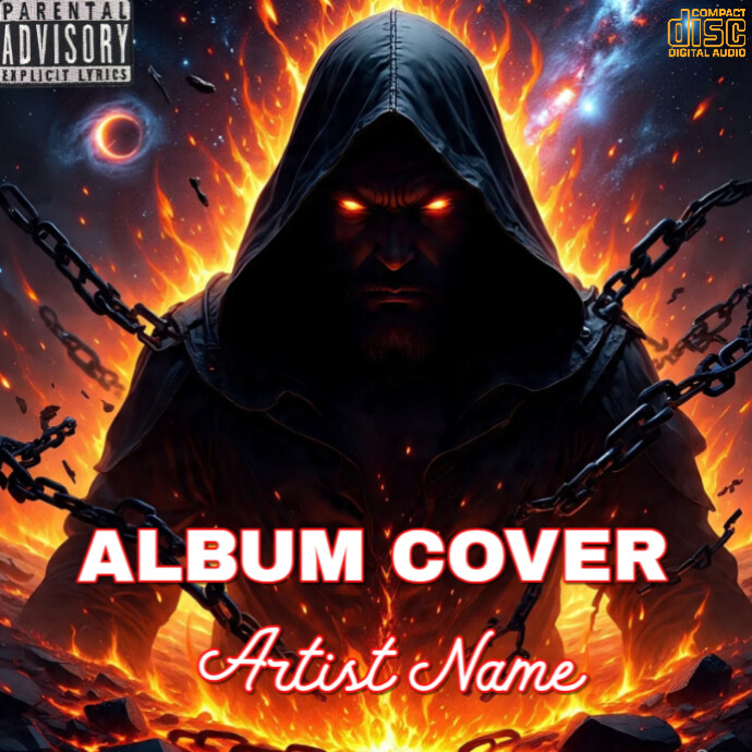 Black Maximalist Mixtape Album Cover Template | PosterMyWall