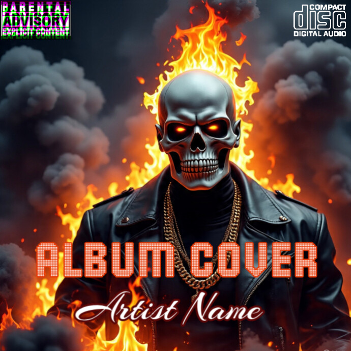 Black Maximalist Mixtape Album Cover Template | PosterMyWall