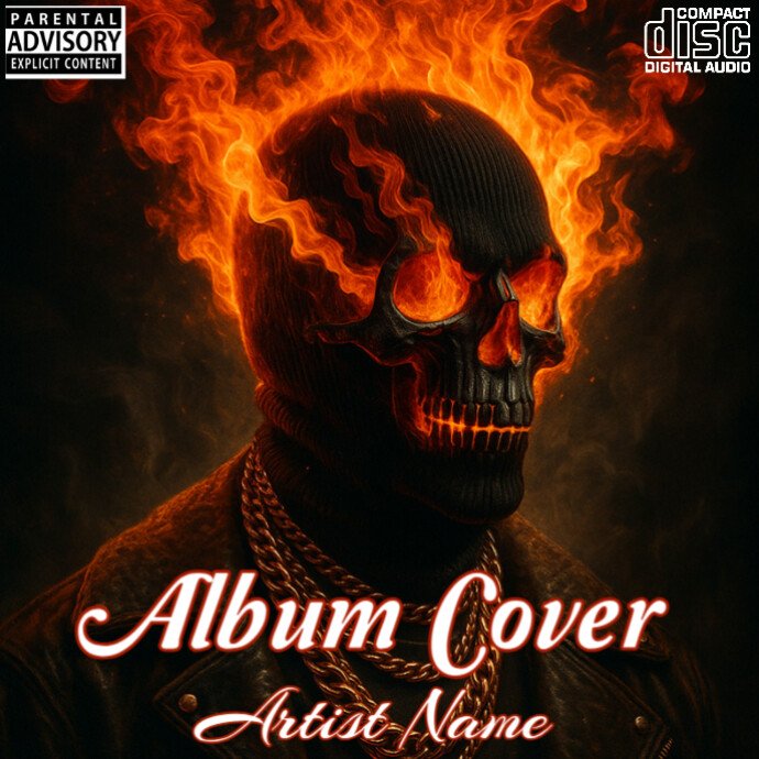 Black Maximalist Mixtape Album Cover Template | PosterMyWall
