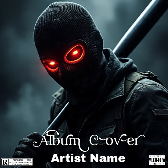 Black Maximalist Mixtape Album Cover Template | PosterMyWall