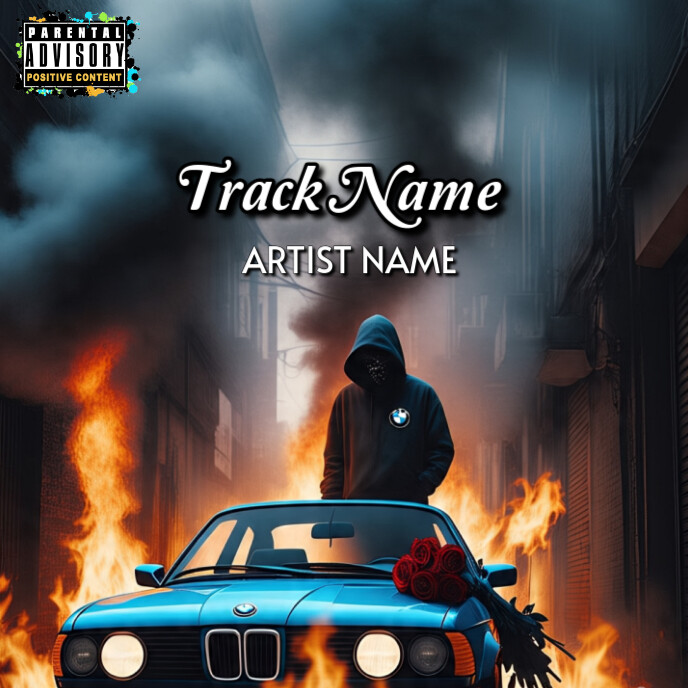 Black Maximalist Mixtape Album Cover Template | PosterMyWall