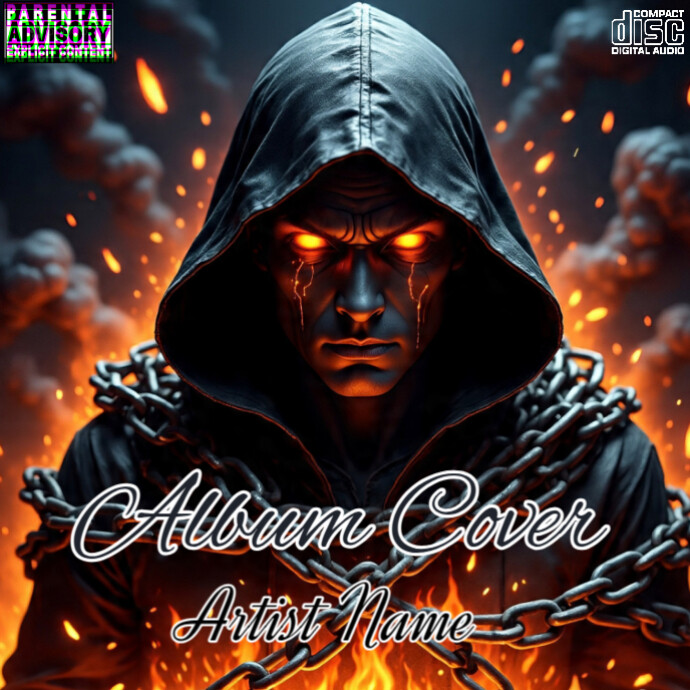 Black Maximalist Mixtape Album Cover Template | PosterMyWall