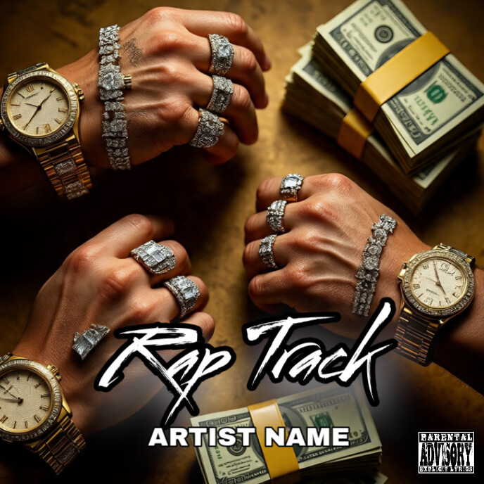 Black Maximalist Mixtape Album Cover template