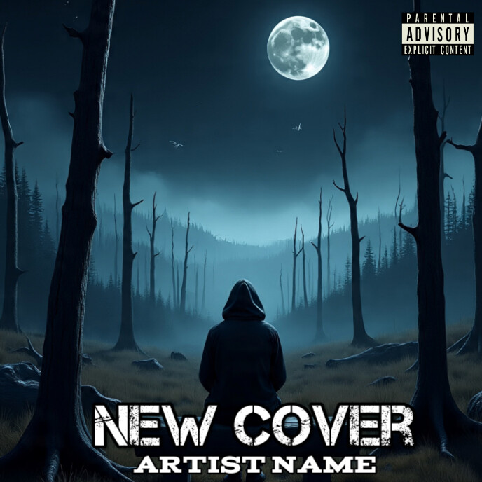 Black Maximalist Mixtape Horror Album Cover template
