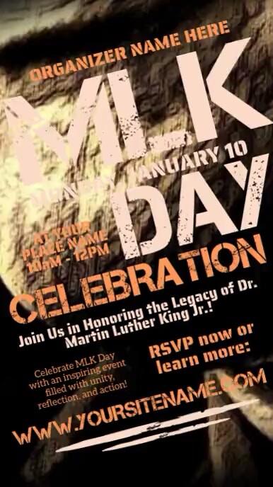 Black Maximalist Mlk Day Celebration Instagram Reel Template | PosterMyWall