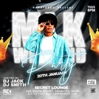 Black Maximalist  Mlk Day Weekend Instagram Post template