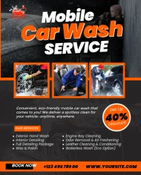 Black Maximalist Mobile Car Wah Instagram Portrait template